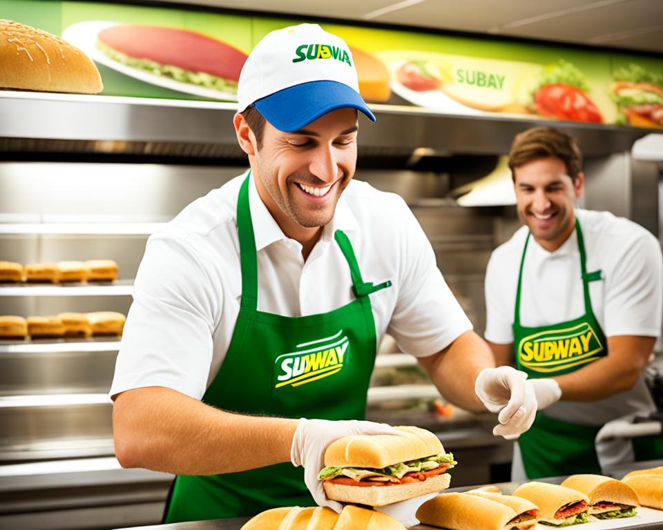 Subway restaurant employees